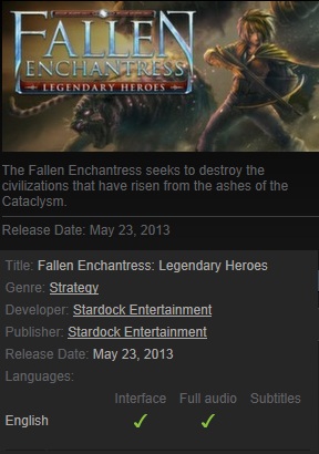 Fallen Enchantress: Legendary Heroes Steam - Click Image to Close